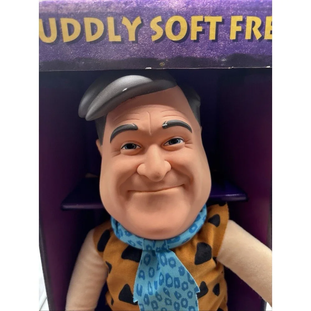 Vtg 1993 Mattel Fred Flintstone The Flintstones Movie Cuddly Soft Doll 14